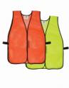 Plain Orange Or Lime Mesh Vest 10/pack